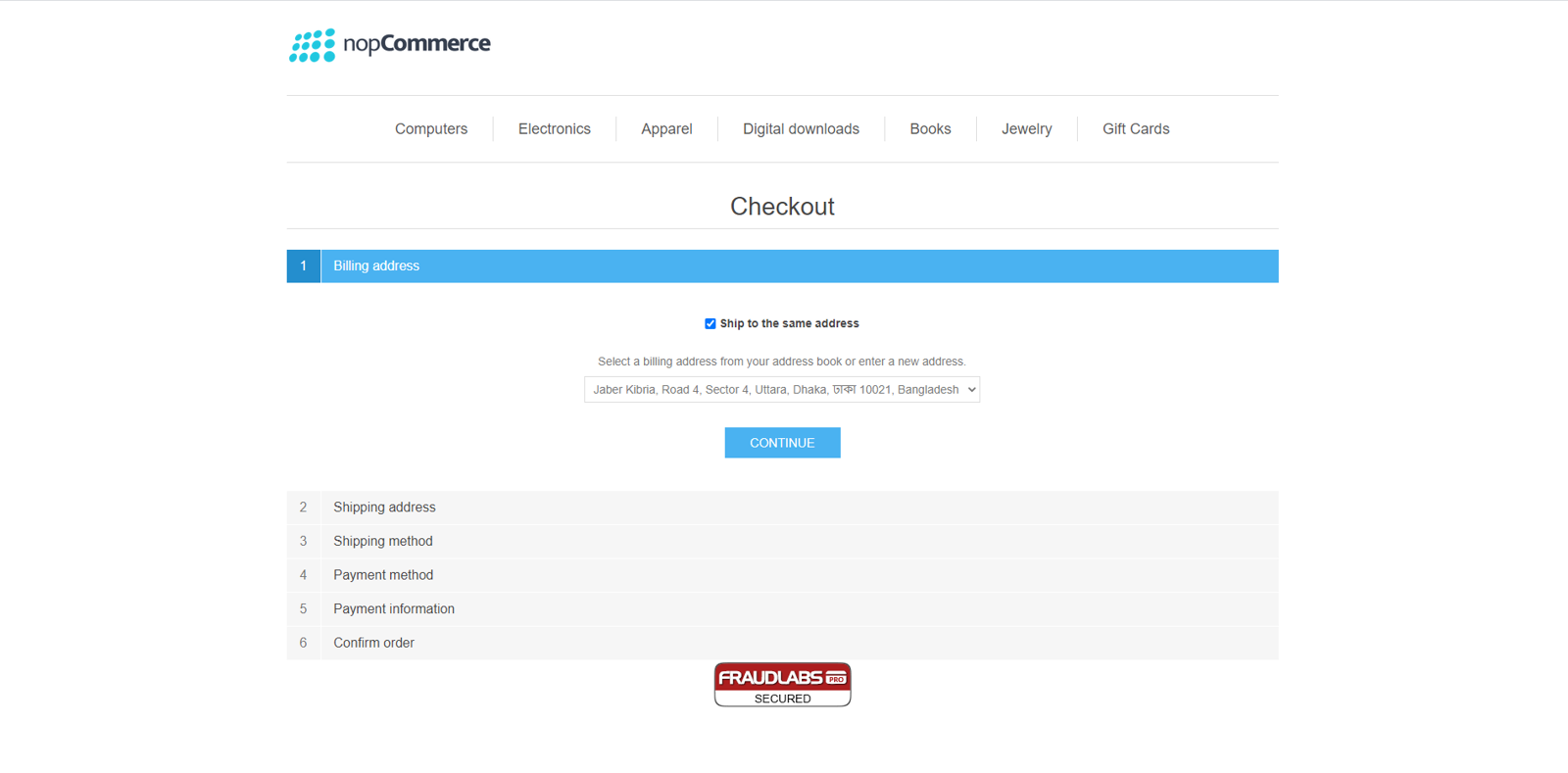 Creatrix Nopbooster Fraudlabs Checkout